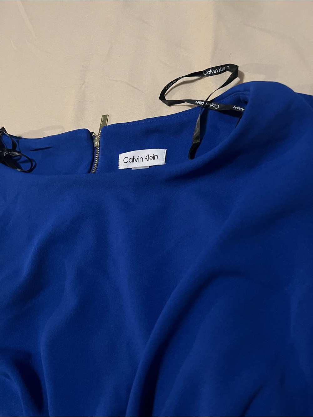 Calvin Klein Cobalt Blue Midi Dress